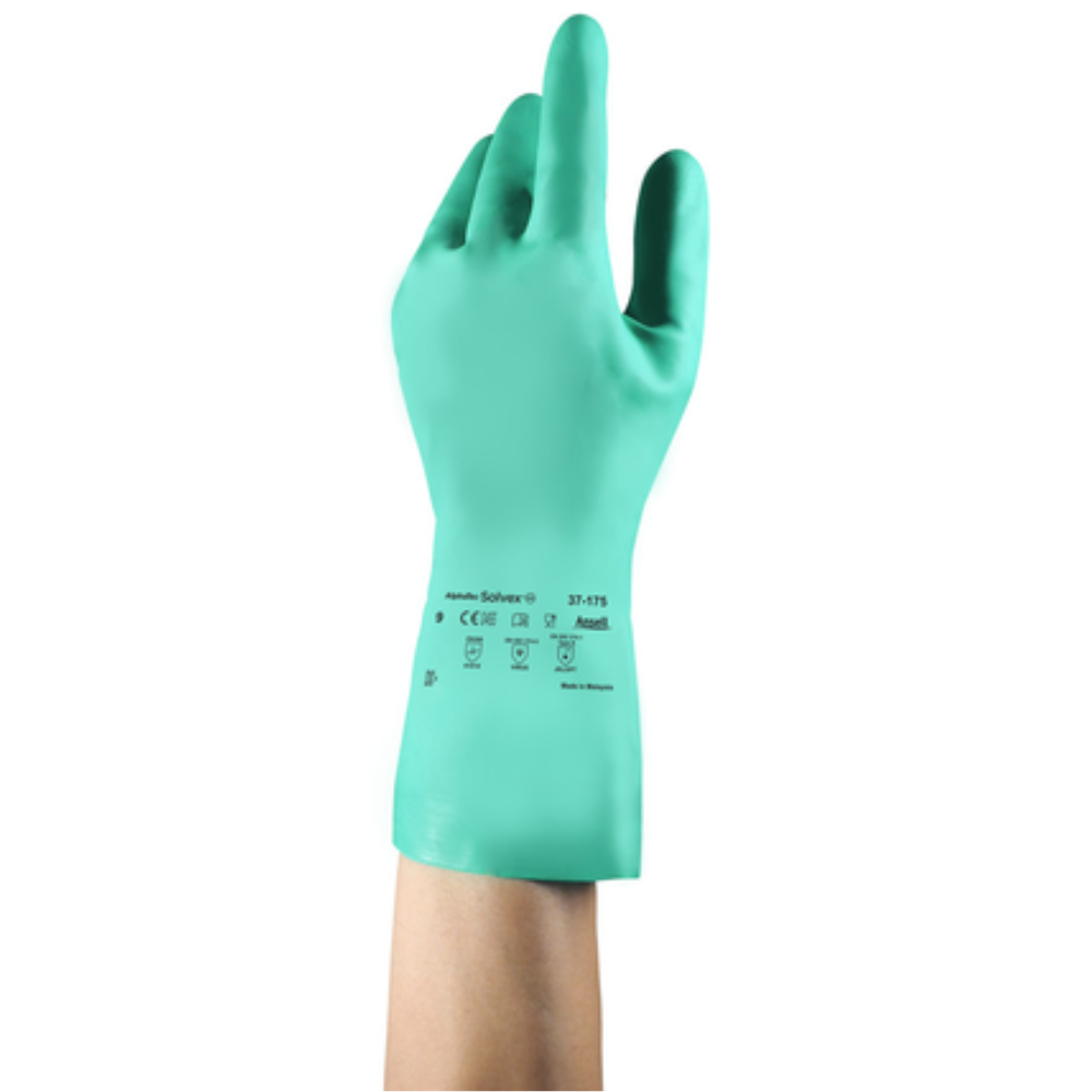 ANSELL 37-175 - ALPHATEC® SOLVEX® GREEN NITRILE LATEX FREE GLOVES