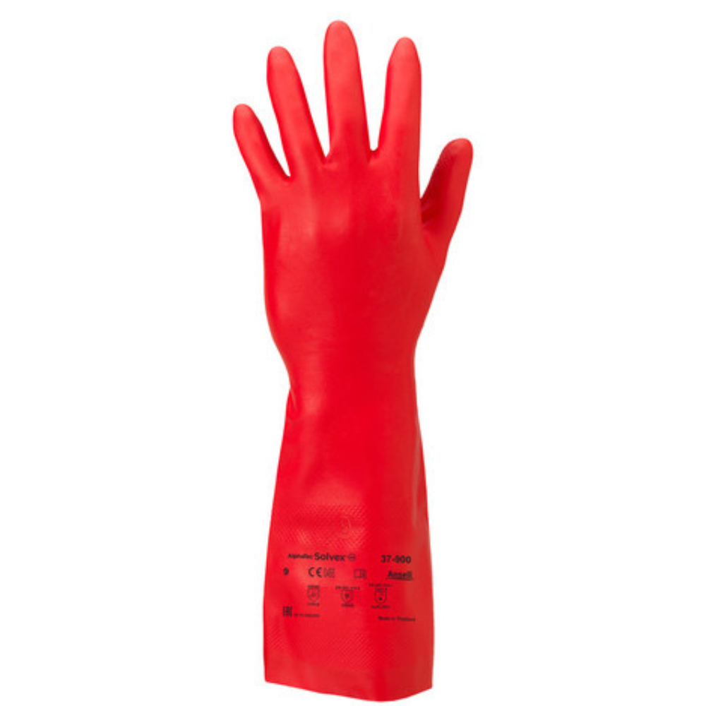 ANSELL 37-900 - ALPHATEC® SOLVEX® RED PREMIUM NITRILE REUSABLE GLOVES