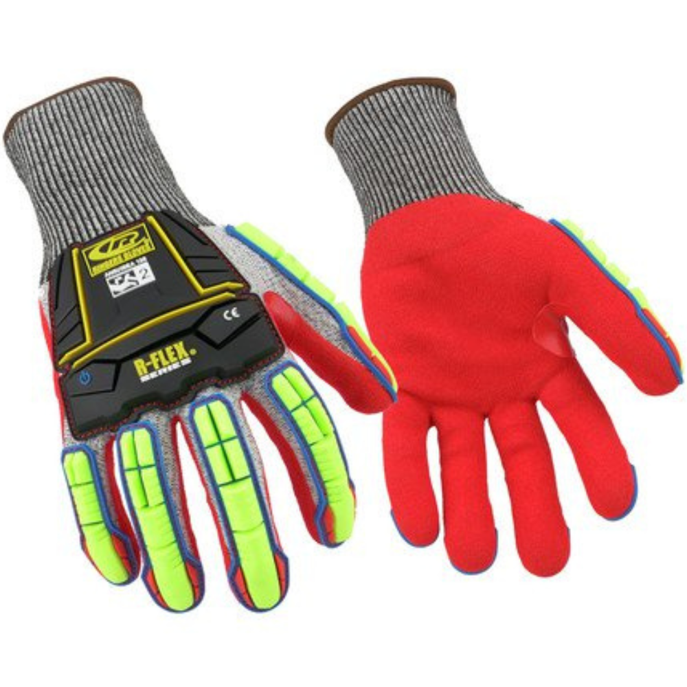 ANSELL R065 - RINGERS® KNITTED LINEAR HPPE WITH NITRILE COATED GRIP IMPACT GLOVES