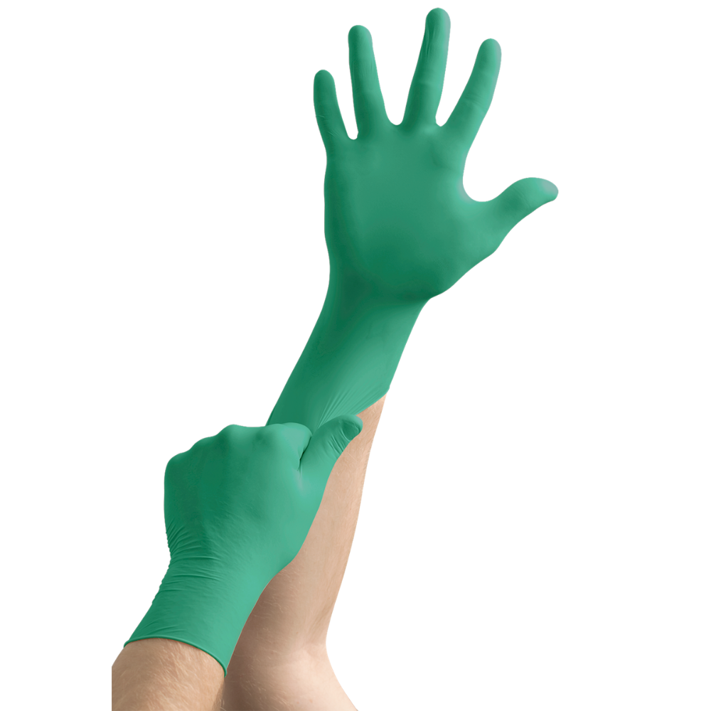 ANSELL 92-600 - TOUCHNTUFF® DISPOSABLE POWDER FREE GREEN NITRILE GLOVES