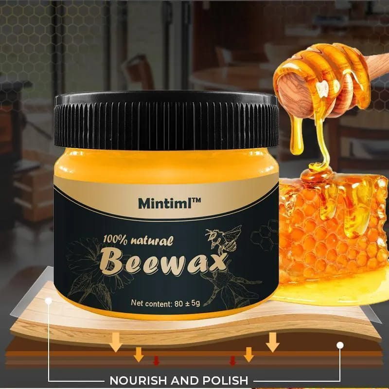 Beeswax Furniture Polish - Natural Wood Wax, 85G